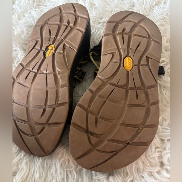 Brown and Yellow Strappy Chaco Sandals - Picture 6 of 6